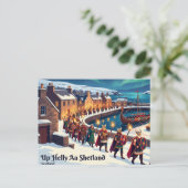 Up Helly Aa Shetland Schotland Briefkaart (Staand voorkant)