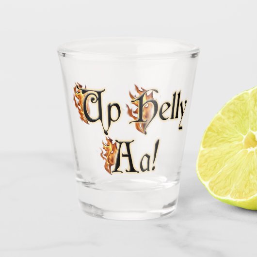 Up Helly Aa! Shot Glas (Voorkant)