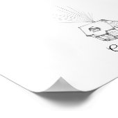 Up House Gastenboek met vingerafdruk Poster (Hoek)