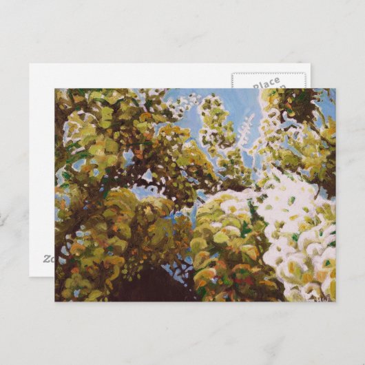 Up into wisteria 2011 briefkaart (Voorkant / Achterkant)