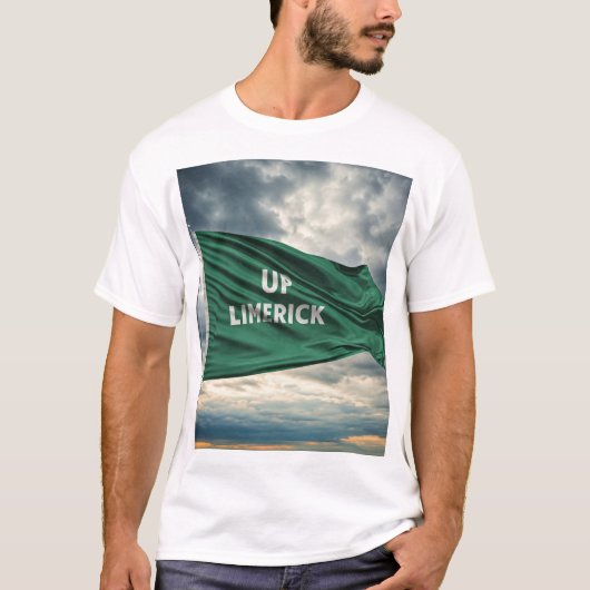 "Up Limerick" G.A.A. thema T-shirt (Voorkant)