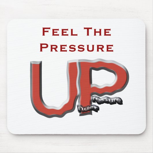 UP Logo nobevBG, voel de druk Muismat (Voorkant)