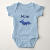 UP Michigan All Yooper Boy Custom Baby Creeper Romper (Voorkant)