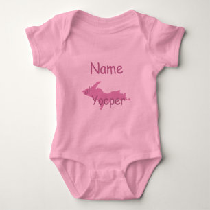 UP Michigan All Yooper Girl Custom Baby Creeper Romper