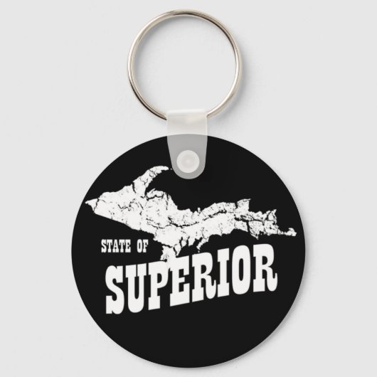 UP Michigan State of Superior Yooper Sleutelhanger (Voorkant)