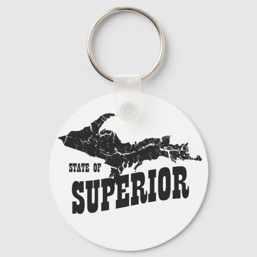 UP Michigan State of Superior Yooper Sleutelhanger (Voorkant)