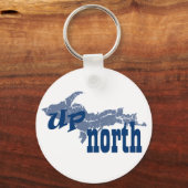 UP Michigan Up North Yooper Sleutelhanger (Voorkant)