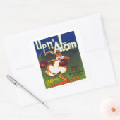 Up n' Atom California Carrots Vierkante Sticker (Envelop)