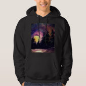 UP North Hoodie, Original Painting by pamela Kivi Hoodie (Voorkant)