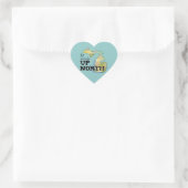 Up North Michigan Colorful Heart Sticker (Tas)