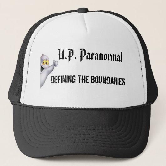UP Paranormal Trucker Hat (wit) Pet (Voorkant)
