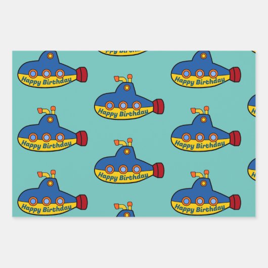 Up-Scope-onderzeeboot Inpakpapier Vel (Voorkant)