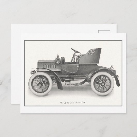 "Up-to-date motorwagen" Briefkaart (Voorkant / Achterkant)