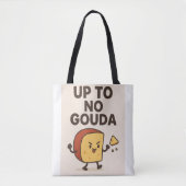 Up to No Gouda Shopping Bag Tote Tote Bag (Voorkant)