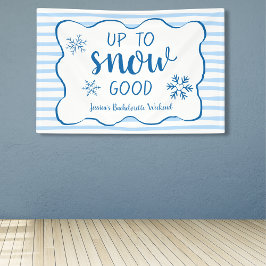 Up To Snow Good Snowflake Winter Bachelorette Spandoek