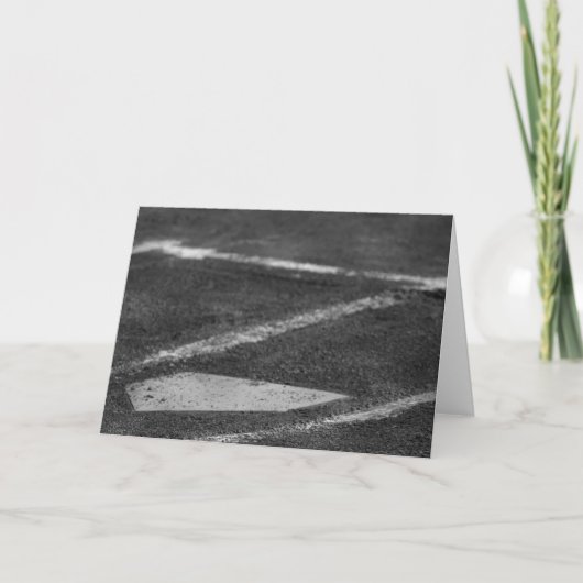 Up to the Plate (Black and White) Card Kaart (Voorkant)