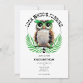 Up Uil Nacht Lang Verjaardagsfeest Kaart (Voorkant)