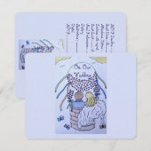 Up, Up and Away-reactiekaart RSVP Kaartje (Voorkant / Achterkant)