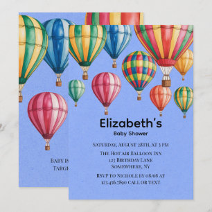 Up Up & Away Ballon Baby Borrel Kaart