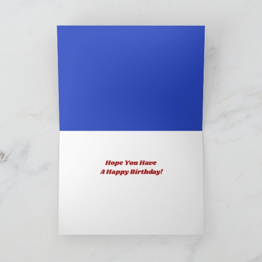 Up Up Away Happy Birthday Kaart (Binnen)