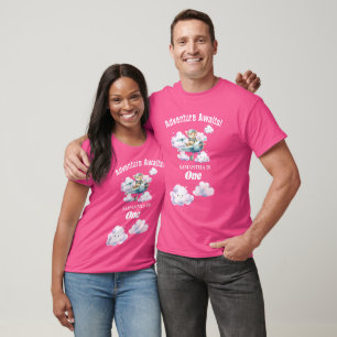 Up, Up en Celebrate: Teddy's verjaardags-T-shirt T-shirt