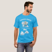 Up, Up en Celebrate: Teddy's verjaardags-T-shirt T-shirt (Voorkant volledig)