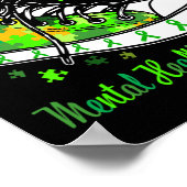 Up voor mentale gezondheidsbewustzijnsschoenen poster (Hoek)