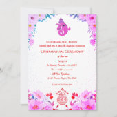 Upanayanam aka Hindoestaanse Heilige Draad Janeu C Kaart (Voorkant)