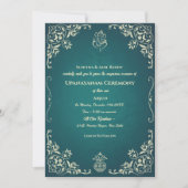 Upanayanam aka Hindoestaanse Heilige Draad Janeu C Kaart (Voorkant)