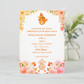 Upanayanam aka Hindoestaanse Heilige Draad Janeu C Kaart (Staand voorkant)