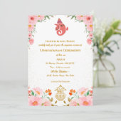 Upanayanam aka Hindoestaanse Heilige Draad Janeu C Kaart (Staand voorkant)