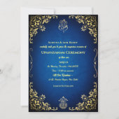 Upanayanam aka Hindoestaanse Heilige Draad Janeu C Kaart (Voorkant)