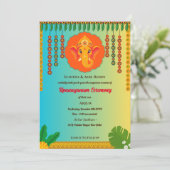 Upanayanam aka Hindoestaanse Heilige Draad Janeu C Kaart (Staand voorkant)