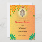 Upanayanam aka Hindoestaanse Heilige Draad Janeu C Kaart (Voorkant)