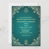 Upanayanam aka Hindoestaanse Heilige Draad Janeu C Kaart (Voorkant)