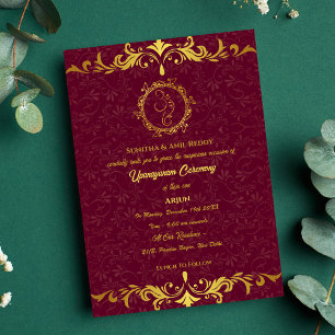 Upanayanam aka Hindoestaanse Heilige Draad Janeu C Kaart