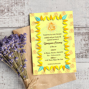 Upanayanam aka Hindoestaanse Heilige Draad Janeu C Kaart