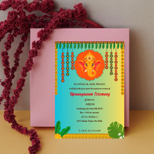 Upanayanam aka Hindoestaanse Heilige Draad Janeu C Kaart