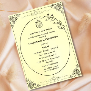 Upanayanam aka Hindoestaanse Heilige Draad Janeu C Kaart