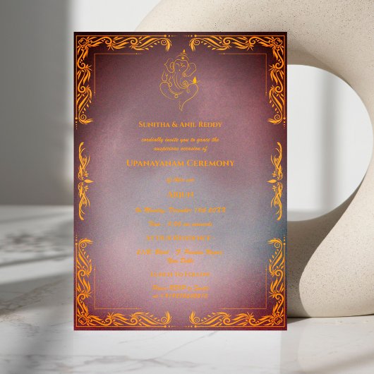 Upanayanam aka Hindoestaanse Heilige Draad Janeu C Kaart