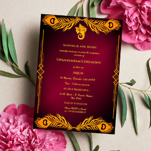 Upanayanam aka Hindoestaanse Heilige Draad Janeu C Kaart