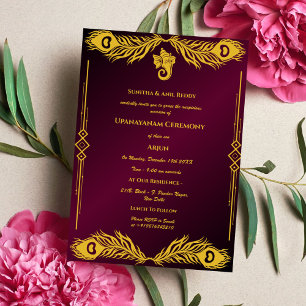 Upanayanam aka Hindoestaanse Heilige Draad Janeu C Kaart