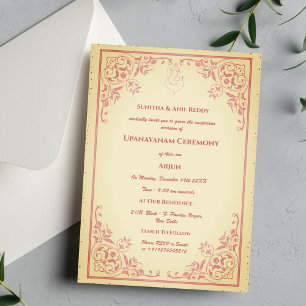 Upanayanam aka Hindoestaanse Heilige Draad Janeu C Kaart