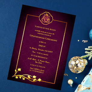 Upanayanam aka Hindoestaanse Heilige Draad Janeu C Kaart