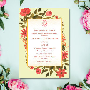 Upanayanam aka Hindoestaanse Heilige Draad Janeu C Kaart