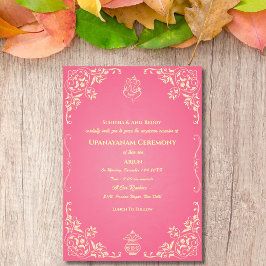 Upanayanam aka Hindoestaanse Heilige Draad Janeu C Kaart