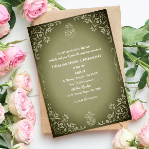 Upanayanam aka Hindoestaanse Heilige Draad Janeu C Kaart