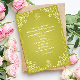 Upanayanam aka Hindoestaanse Heilige Draad Janeu C Kaart