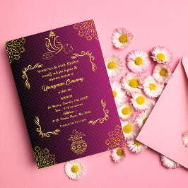 Upanayanam aka Hindoestaanse Heilige Draad Janeu C Kaart