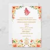 Upanayanam aka Hindoestaanse Heilige Draad Janeu C Kaart (Voorkant)